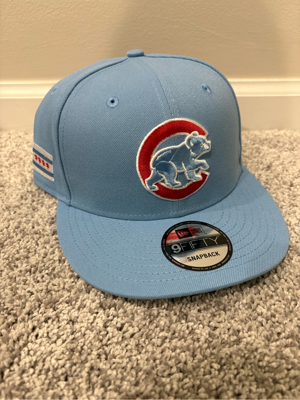 New Era Light Blue Chicago Cubs Snapback Hat